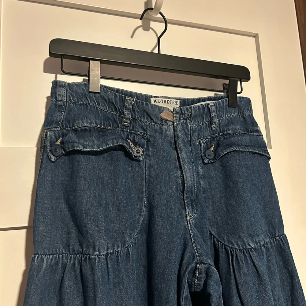 Free People We The Free Lotus Jeans Ballon Mid-Rise jeans Size 27 - Picture 3 of 8